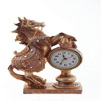 Фигурка декоративная "Лошадь" с часами, L15 W6,5 H24 см
