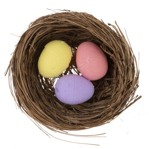 Изделие декоративное "Гнездо пасхальное" (блок 12 шт), L6 W6 H2 см, 3в. фото 3