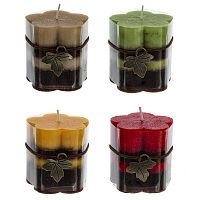 Свеча ароматическая, D 7 см, L7 W7 H7 см, 4в.