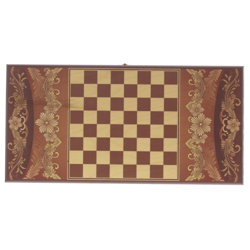 Игра настольная 2 в 1 ( шашки, нарды) "Узор", L50 W25 H4 см фото 2 Игра настольная 2 в 1 ( шашки, нарды) "Узор", L50 W25 H4 см фото 2